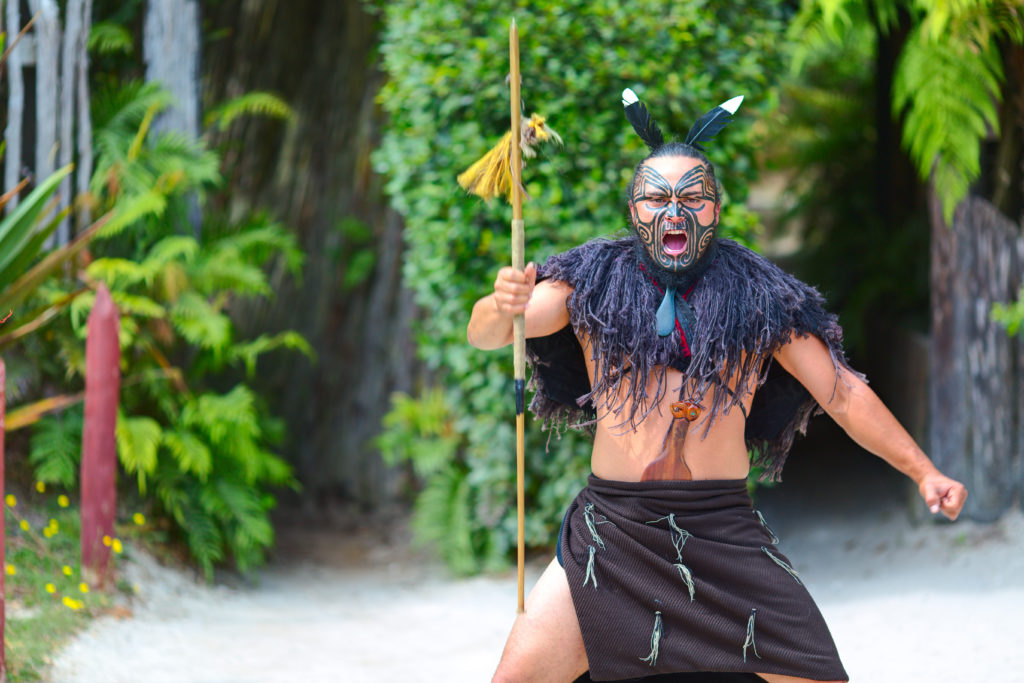 Maori man in New Zealand